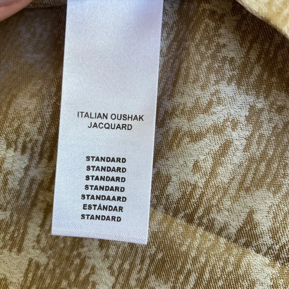 NWT 2 Restoration Hardware Italian Oushak Jacquard Standard Shams New with Tags
